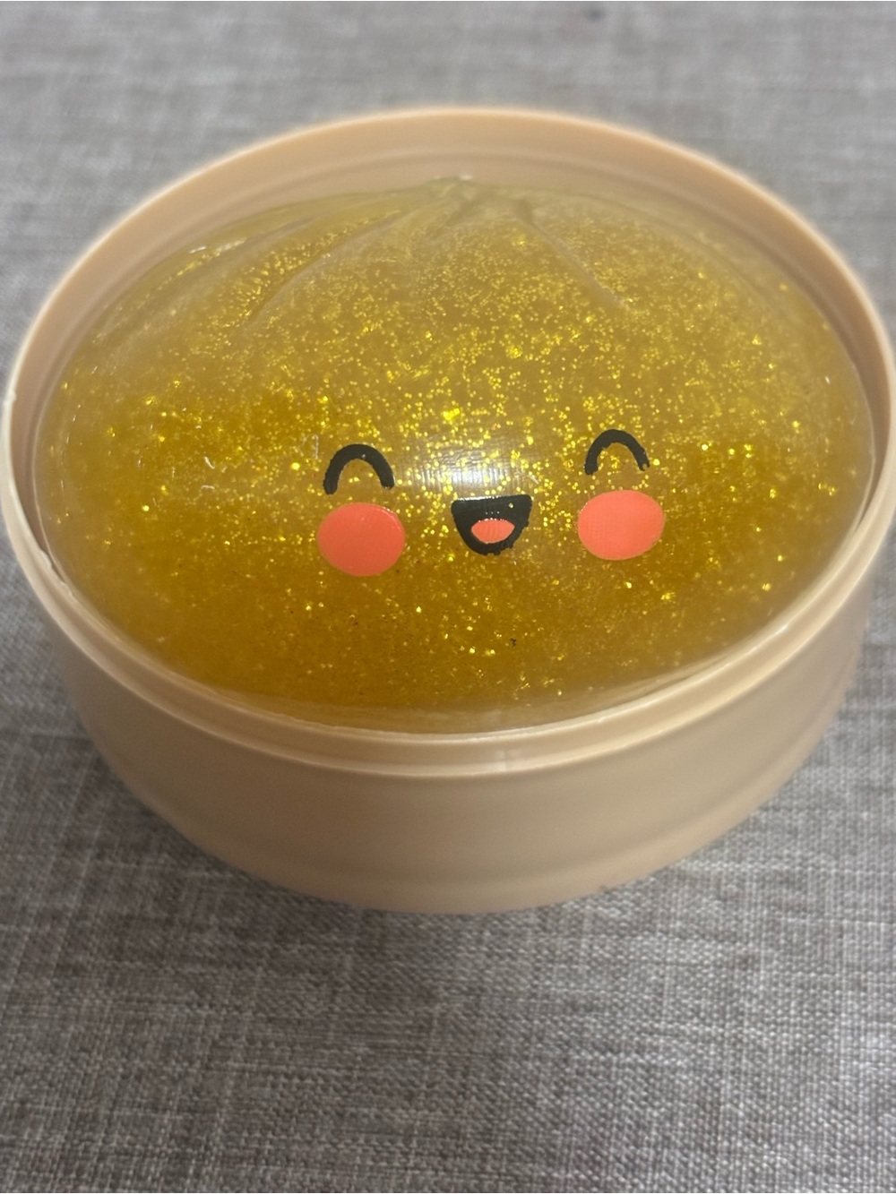Gold Glitter Dumpling Squishy